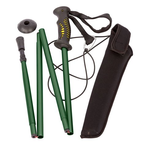 Snowbee Prestige Folding Wading Staff - Green / Black, One Size