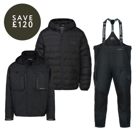 Snowbee Classic Jacket, Over Trousers & Graphene Thermal Jacket Bundle
