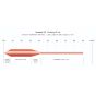 Snowbee XS Floating Fly Line - High Viz Orange