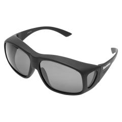 Snowbee Prestige Over-Spec Sunglasses - Matt Black / Smoke Green