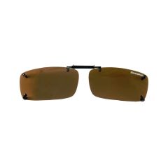 Snowbee Clip-On Sunglasses - Amber Green - Small
