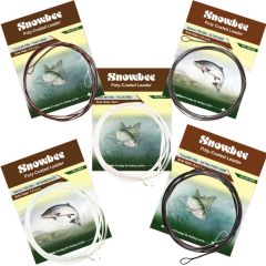 Snowbee Poly-Coated Leader - 10' Trout 0.40mm Intermediate Clear/Green
