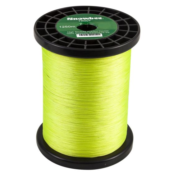 Snowbee Fly Line Backing - 1,250m Braided Dacron - Hi-Viz Yellow - 30lb