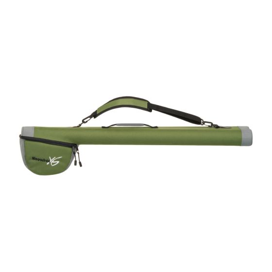 Snowbee Double Travel Fly Rod/Reel case - Sage Green/Grey