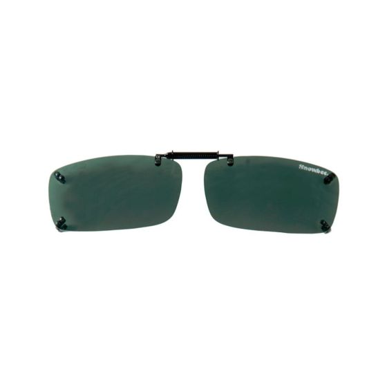 Snowbee Clip-On/Flip-Up Sunglasses  Smoke/Green - S
