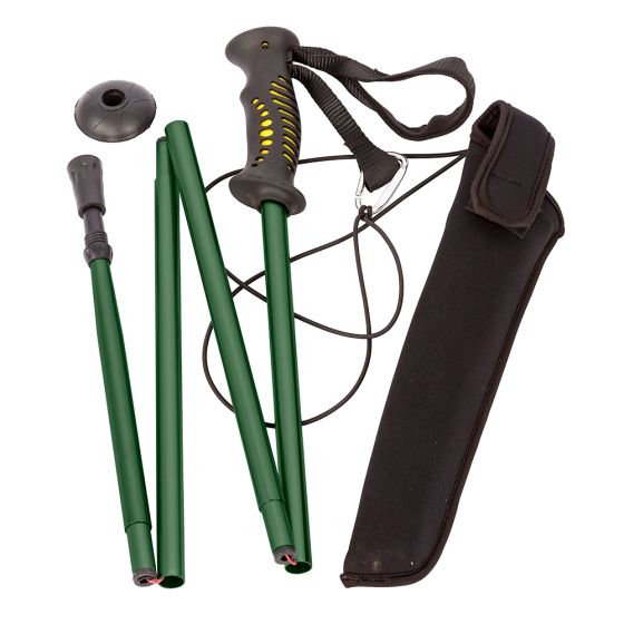 Snowbee Prestige Folding Wading Staff - Green / Black, One Size