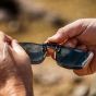 Snowbee Clip-On/Flip-Up Sunglasses - Smoke/Green - L