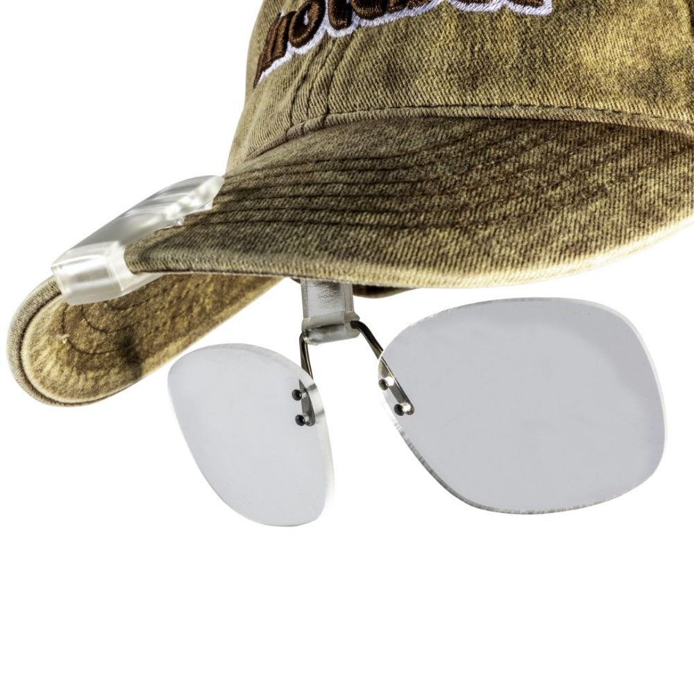 Snowbee Cap/Peak Clip-On/FlipUp Magnifiers +2.5X