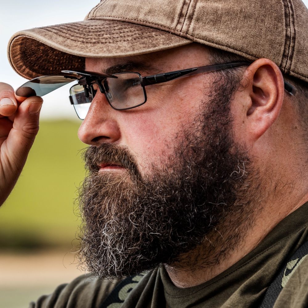 Snowbee Clip-On/Flip-Up Polarising Fishing Sunglasses
