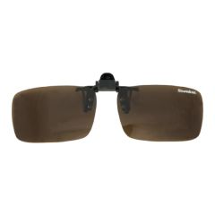Snowbee Clip-On/Flip-Up Sunglasses - Amber - L