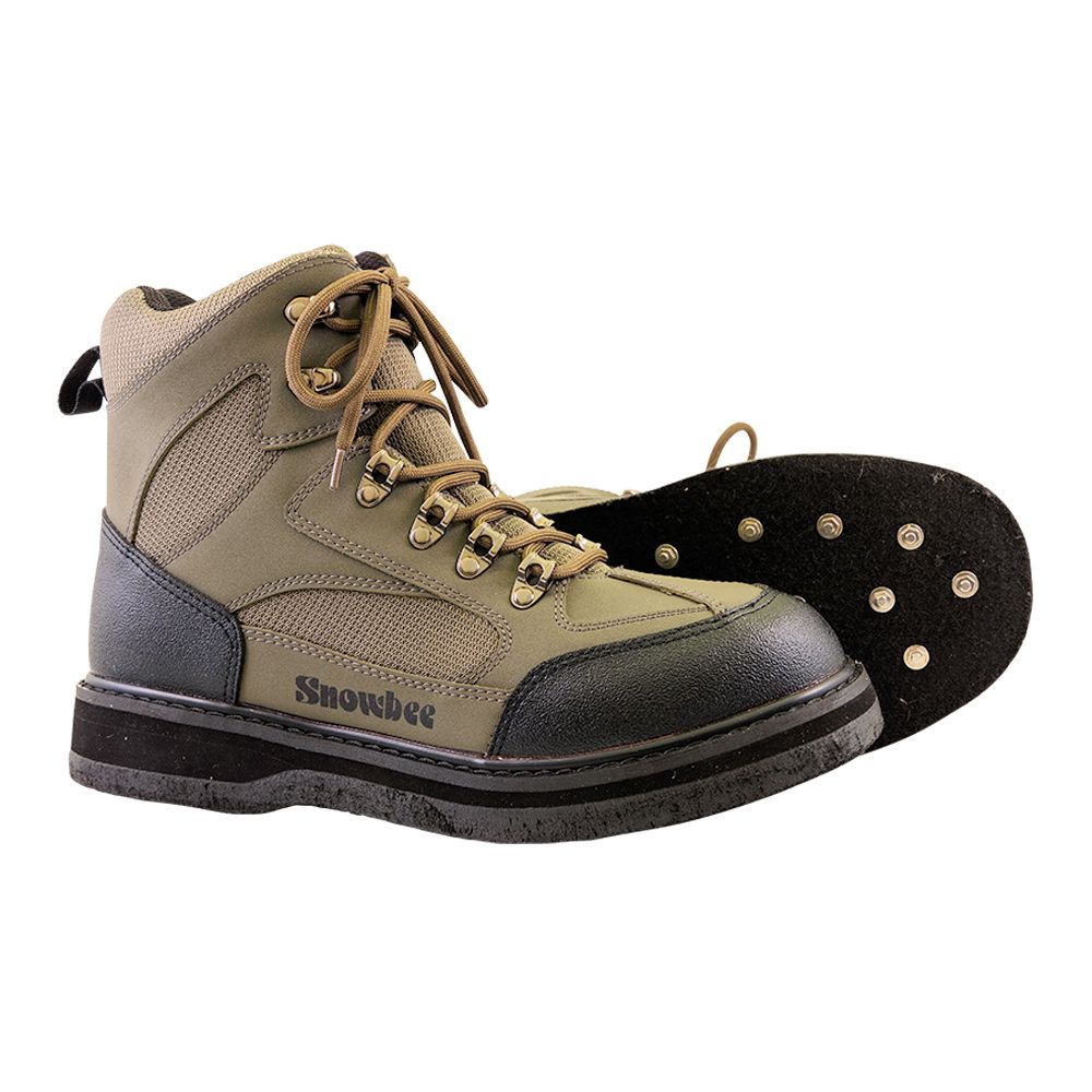 Snowbee Stream-Trek Wading Boots Studded Felt Rubber Sole
