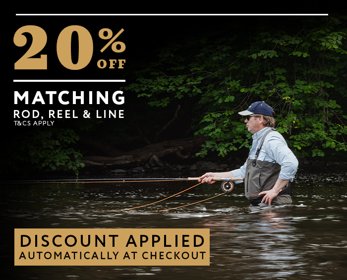 Save 20% On a matching Rod, Reel & Line - Discounts applied at checkout
